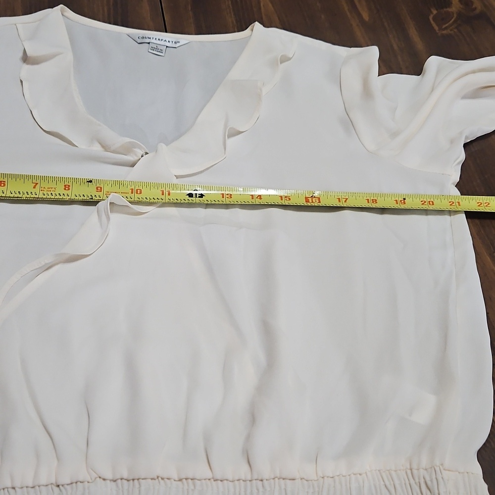 Counterparts Cream Ruffle Blouse - Picture 7 of 11